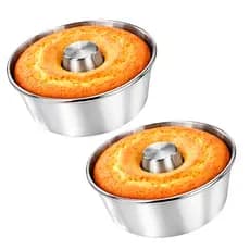2 Formas de Bolo com furo todos os tamanhos Ideal Para Bolos Pudim