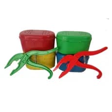 Kit 4 Porta Isca Viva/Minhoca + 2 Alicates Pega Peixe Pesca