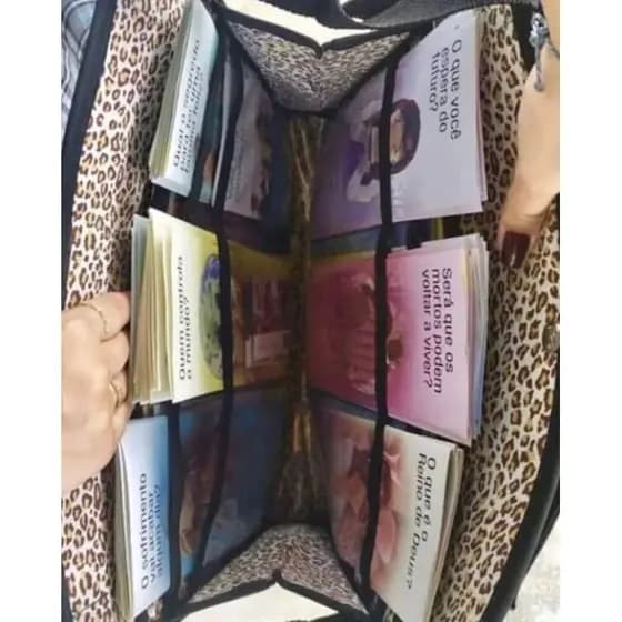Bolsa de campo JW com alça tiracolo regulável com FECHO para pregação / Ministério / TJ