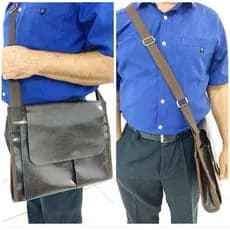 Bolsa masculina JW com alça tiracolo regulável para pregação / Ministério / JW / TJ