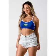 Top Alcinha Brasil – Regata Feminina Leve, Casual e Versátil