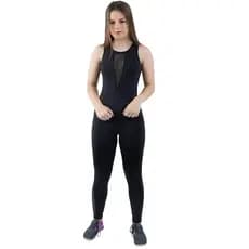 Macacão Fitness Tela Feminino Transparência Modelador Academia Compressão Confortável Tendência 2026