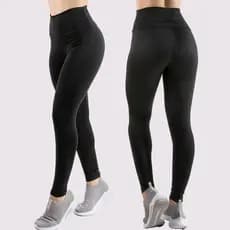 Calça Legging Lisa Feminina Cintura Alta Modeladora Academia Fitness Confortável Sem Transparência