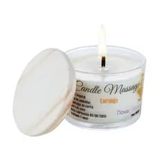 Vela para Massagem com Óleo Essencial Laranja Doce Hidratante 100% Natural 100 Gramas