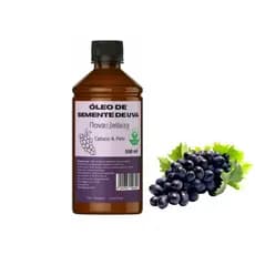 Óleo de Semente de Uva 100% Puro Vegetal para Hidratação da Pele e Umectação Capilar 500ml