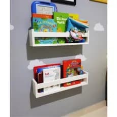 Prateleiras Decoração Branco   Livro Revista Infantil