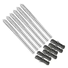 Kit 10 Suporte Invisível Para Prateleira Estilo Flutuante Parafuso em Aço 110mm