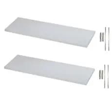 2 Prateleiras Retas 60X20 cm   P/ Decoração , Parede , Cozinha, Sala e Quarto