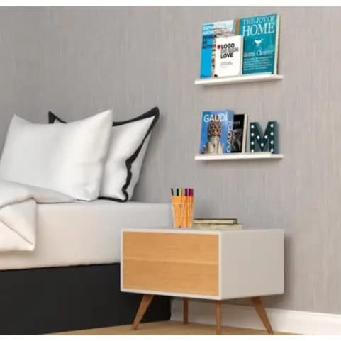 Prateleiras Reta Kit 2   30X15 cm P/ Decoração , Parede , Cozinha, Sala e Quarto