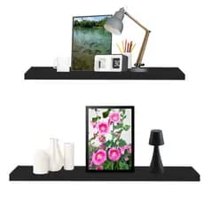Prateleiras Reta 50 cm Branco/Preta P/ Decoração , Parede , Cozinha, Sala e Quarto
