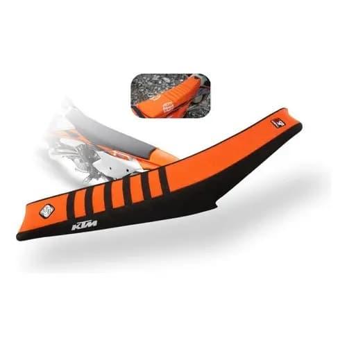 Capa De Banco 5inco Tiras Antiderrapante Ktm Exc, Sxf, Todas Laranja
