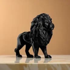 Enfeite escultura leão impressão 3D decorativo