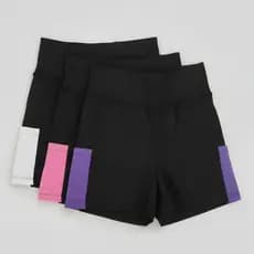 Kit com 3 Shorts SUPLEX Liso com Bolso Fitness – Conforto e Zero Transparência