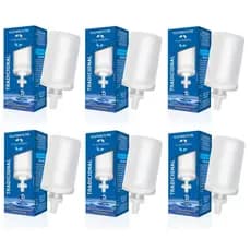 Kit Com 6 Velas Tradicional Acqua Azzurra Filtro De Barro Bebedouro De Agua