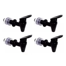 Kit 4 Torneiras Pretas Longa Toque Para Filtro Barro São João Stéfani Pedro Oasis  Bebedouro De Agua Por Gravidade