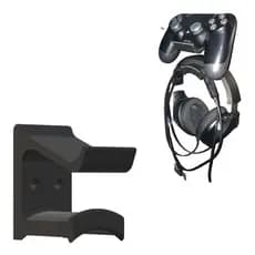 Suporte De Parede P/ 1 Controle Xbox One, Ps4, Ps3 + Headset