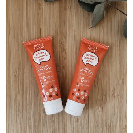 Máscara Facial Vitamina C Super Poderes