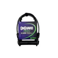 Cadeado U-Lock Onguard 8154 Cabo Reforçado Chave Para Bike Moto