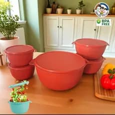 Kit de 5 Potes De Plástico hermético de 500ml 1000ml 2800ml kit para Alimentos para cozinha luxo