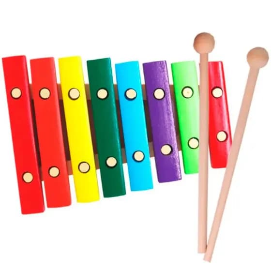 Xilofone Infantil PHX Mini 8 Notas Colorido XL8-3