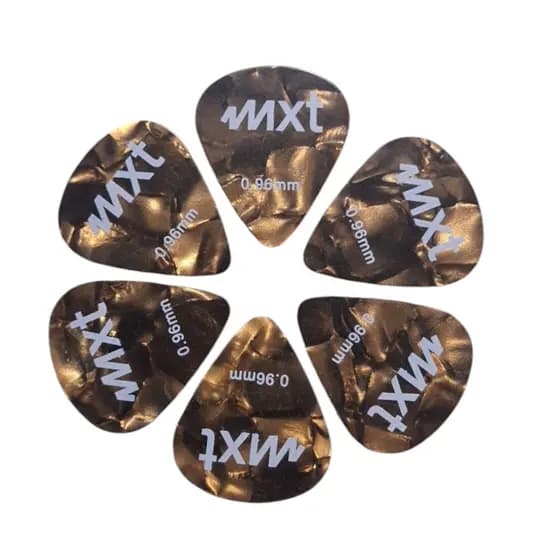 Kit 6 Palhetas Violão Guitarra e Contrabaixo Mxt
