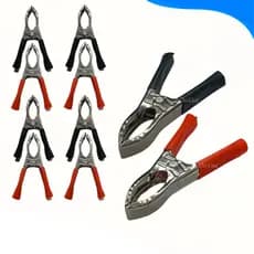 Kit 5 Pares Mini Garra Jacare Jacarezinho 30a Amp 6cm Preto
