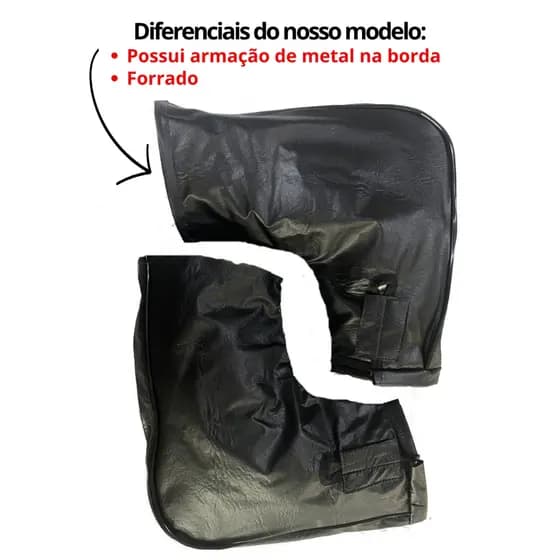 LUVA FRIO MOTO LUVA DE GUIDÃO CARTUCHO DE GUIDÃO PROTETOR DE MAO PARA FRIO E CHUVA FORRADO