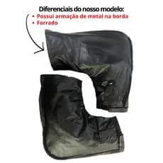 LUVA FRIO MOTO LUVA DE GUIDÃO CARTUCHO DE GUIDÃO PROTETOR DE MAO PARA FRIO E CHUVA FORRADO