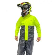 CONJUNTO CAPA CHUVA ALTA QUALIDADE CALÇA+JAQUETA ALASKA NYLON CAPUZ CAPA CHUVA MOTOCICLISTA M AO XG