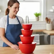 Kit 4 Potes Herméticos Redondos ,Vedação Forte ,Organização de Cozinha, Jogo De Cozinha