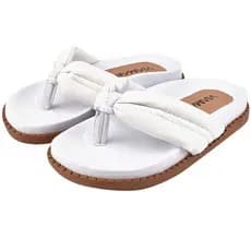 Sandália Rasteira Infantil Chinelo Via Mariza Confortável com tiras estofadas.
