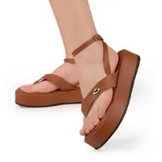 Sandália Asa Delta Flatform Feminina Plataforma Confortável Leve Moda Blogueira Verão Estilosa