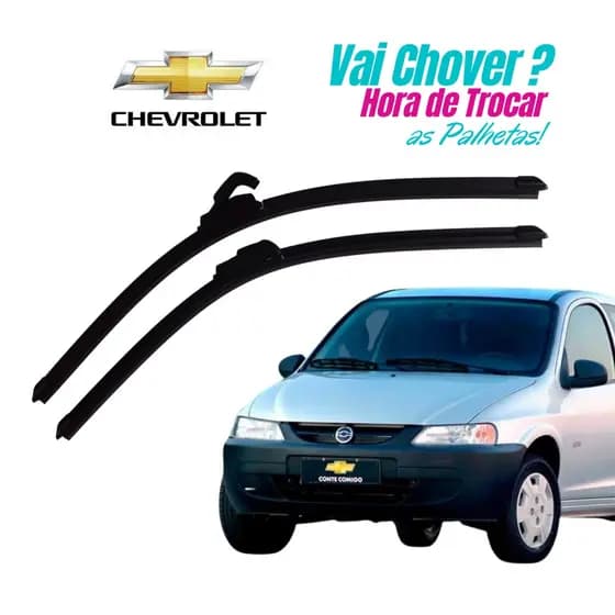 Par Palheta Limpador Celta GM Para-brisa 2001 2002 2003 2004 2005 2006 Chevrolet