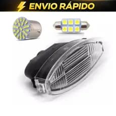 Kit Lanterna Placa + Lampadas Led Placa e Cortesia Celta 2004 2005 2006 2007 2008 2009 2010 a 2015