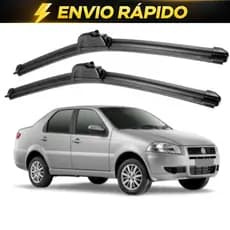 Par Palheta Limpador Parabrisa Fiat Siena 2001 a 2018 Encaixe Gancho