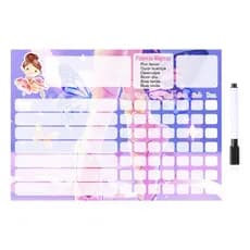 Quadro de Incentivo Infantil - Rotinas Diárias - Educativo - Lousa com imã e caneta magnética