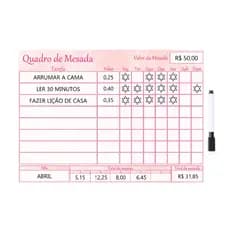 Quadro de Mesada com imã - Educação Financeira