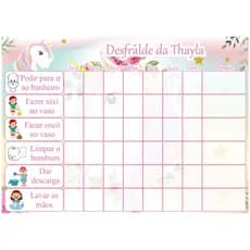 Quadro Desfralde Infantil com imã e caneta magnética