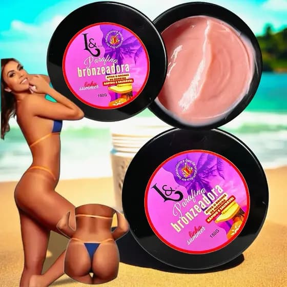 Kit 2 Parafina Bronzeadora Acelerador Summer Bronze DUSK 150g