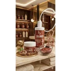 Kit Matizador Cabelos Avelã Shampoo 300ml + Máscara 300g- L&Beauty Cosméticos