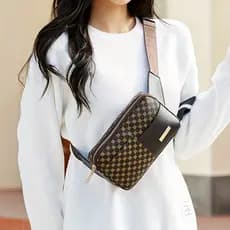 Saco de peito esportivo feminino bolsa de bolso portátil e elegante ao ar livre bolsa de ombro
