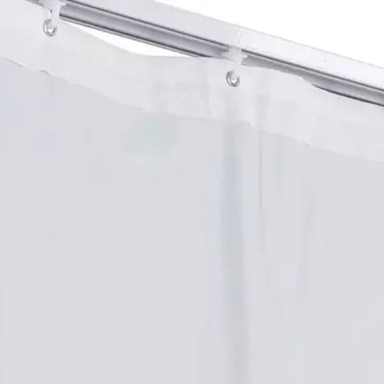 Cortina Blackout Corta Luz Plástico PVC Trilho Suisso 280x230m Branco/Cinza Cortina Cortina