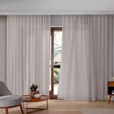 Cortina Inove Fenícia para Trilho Suisso 660 x 280m Grafiato Taupe - Bella Janela