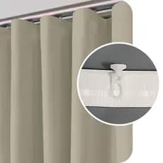Cortina Blackout De Tecido 100% Vedação Trilho Suisso 4,20x2,50m Marfim