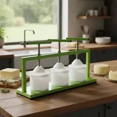 Prensa em Ferro com 3 Formas CP-500 Produção de Queijo Tripla 500g