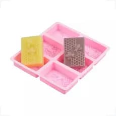 Forma Sabonete Silicone Retangular (Molde Sabonete Caseiro) Artesanal