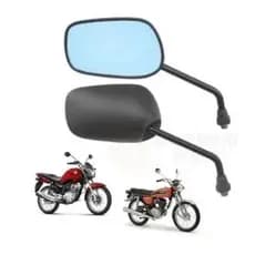Par Retrovisor Espelho Quadrado Mini Start Fan e Titan 2014-2021