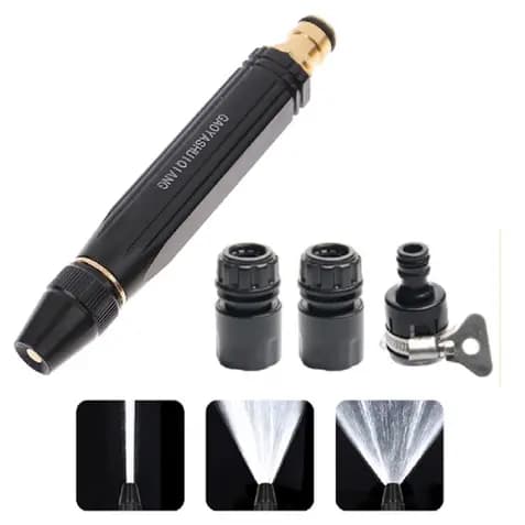 Bico Alta Pressão Para Mangueira 3 Em 1 + Conector