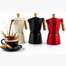 Cafeteira Italiana Moderna Expresso Para Fogão 350ml Café Prático Envio Aleatório