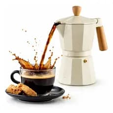 Cafeteira Italiana Expresso 6 Xicaras Design Moderno Clássica